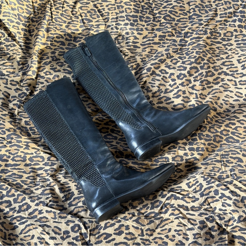 Cole Haan Black Riding Boots
